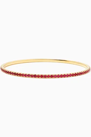 Fergus James Ruby Bangle in 18kt Yellow Gold
