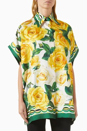 Dolce & Gabbana Floral-print Shirt in Silk-twill