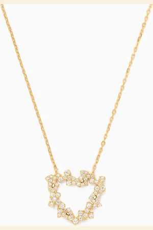 BIL ARABI Hobb Diamond Heart Necklace in 18kt Gold