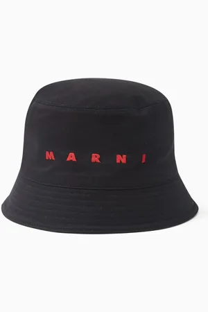 Marni Logo Bucket Hat in Cotton