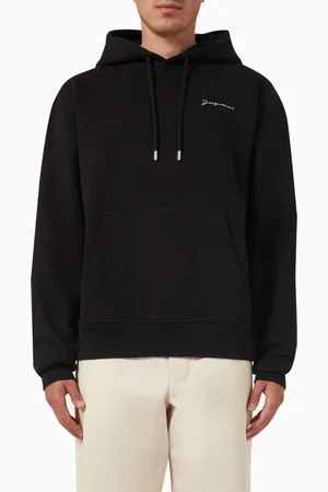Jacquemus Logo Embroidered Hoodie in Organic Cotton
