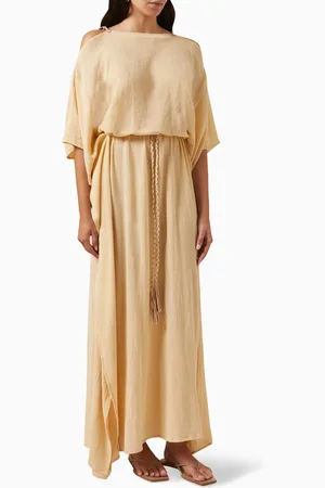 Caravana Paamul Kaftan Dress in Cotton-gauze