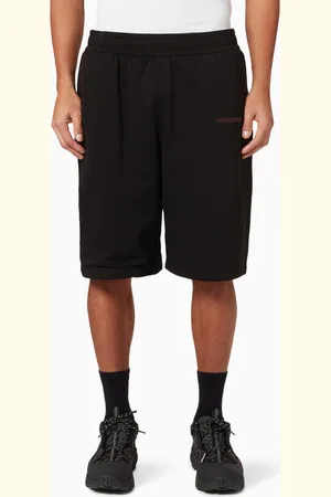 Burberry Logo Print Shorts in Loop-back Stretch Cotton