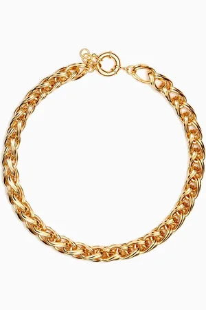 Destree Elizabeth Single Chain Necklace in 24kt Gold-plated Brass