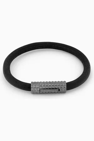 Tateossian Diamond Giza Bracelet in Leather