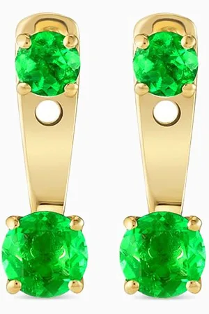 Fergus James Raindrops Colombian Emerald Earrings in 18kt Gold