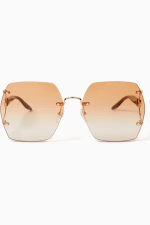 Gucci Square Sunglasses in Metal