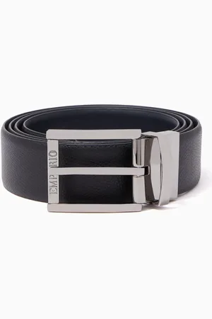 Emporio Armani Reversible Boarded & Smooth Leather Belt