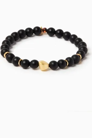 Tateossian Nugget Bracelet in Gold-plated Beads