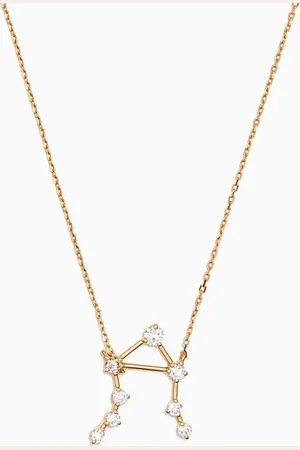 Fergus James Libra (23 September – 22 October) Constellation Diamond Necklace in 18kt Yellow