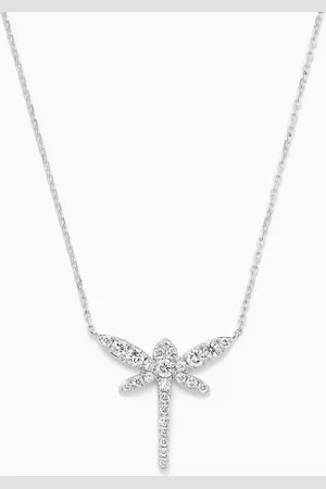 Fergus James Dragonfly Pendant Diamond Necklace in 18kt Gold