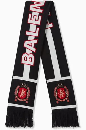 Balenciaga Paris Soccer Scarf in Fine Wool