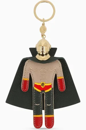 FAURÉ LE PAGE Arthur the Wrestler Keychain in Calf Leather