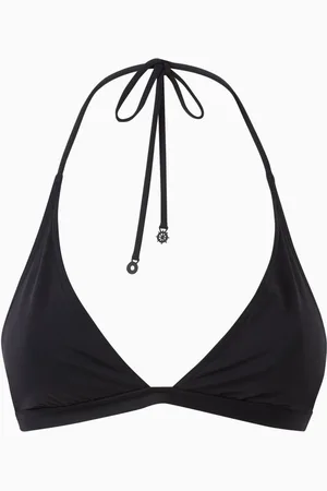 Loro Piana Halter-neck Triangle Bikini Top in Micro-fibre Jersey
