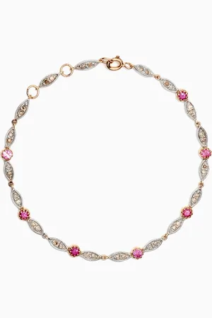 Pascale Monvoisin Ava Diamond & Sapphire Bracelet in 9kt Gold & Sterling Silver