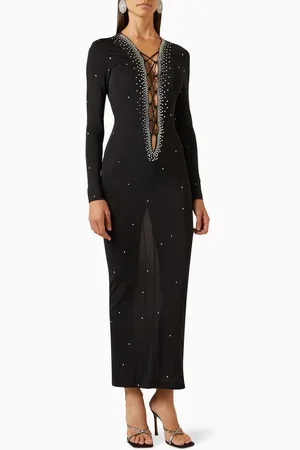 Ilkyaz Ozel Le Cher Embellished Maxi Dress