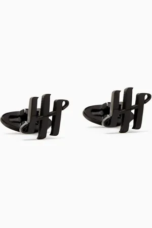 MONTEGRAPPA Ambigram Cufflinks in Stainless Steel