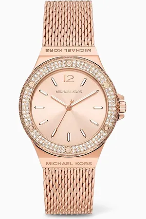 Michael Kors Lennox Pavé Quartz Stainless Steel Watch, 37mm