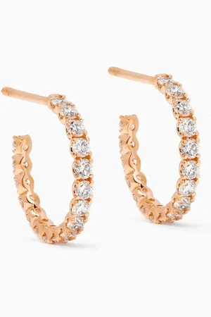 Fergus James Large Diamond Huggies in 18kt