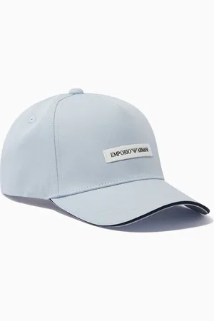 Emporio Armani EA Logo Tag Baseball Cap in Cotton Gabardine