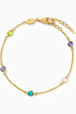 Missoma Hot Rox Gemstone Bracelet in 18kt Recycled Gold-plated Vermeil