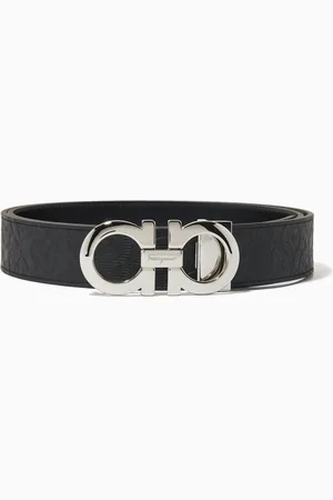 Salvatore Ferragamo Gancini Reversible Belt in Leather