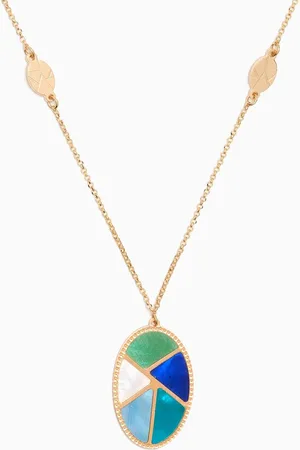 Damas Amelia Barcelona Reversible Mosaic Necklace in 18kt Gold