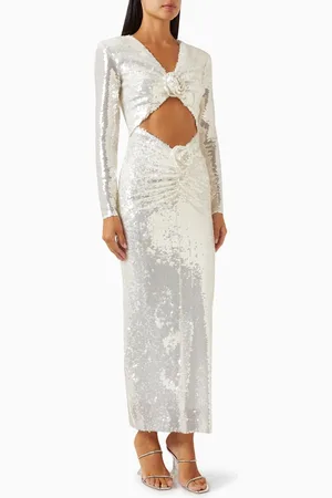 Ilkyaz Ozel Aurora Sequinned Maxi Dress