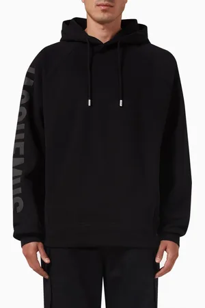 Jacquemus Logo Sleeve Hoodie in Cotton