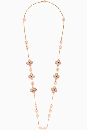 The Jewels Jar Clover Pearl Necklace