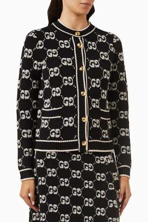 Gucci Cardigan in GG Wool Bouclé Jacquard