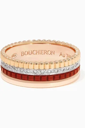 Boucheron Quatre Red Edition Small Diamond Ring in 18kt Gold