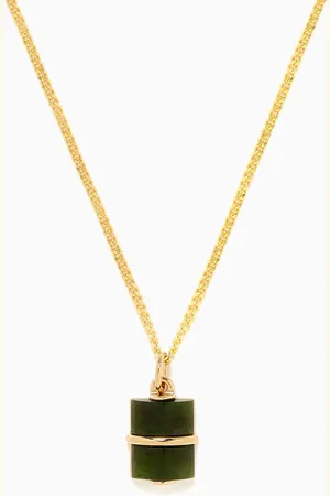 MIANSAI Otis Jasper Necklace in 14kt Gold-plated Sterling Silver