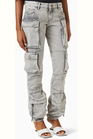 The Attico Essie Cargo Jeans in Denim