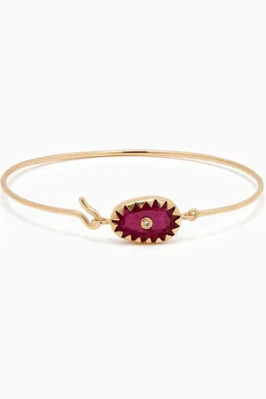 Pascale Monvoisin Orso Diamond & Ruby Bracelet in 9kt Gold