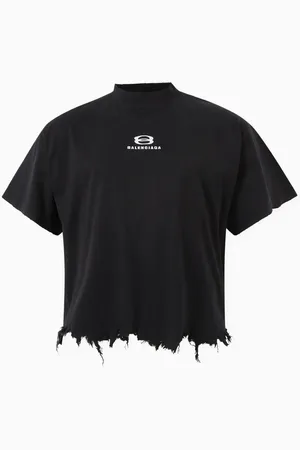 Balenciaga Unisex Unity Sports Icon Cropped Large Fit T-shirt in Vintage-jersey