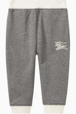 Burberry Sidney Brand-embroidered Jogging Trousers in Cotton