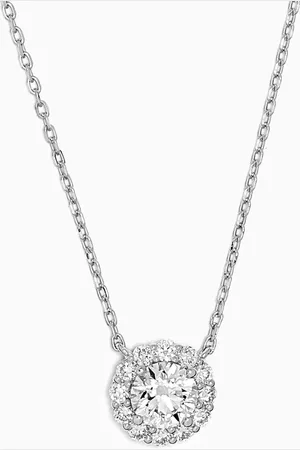 Fergus James Round Halo Diamond Pendant Necklace in 18kt Gold