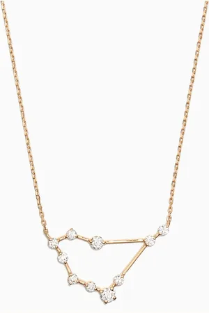 Fergus James Capricorn (22 December - 19 January) Constellation Diamond Necklace in 18kt Yellow