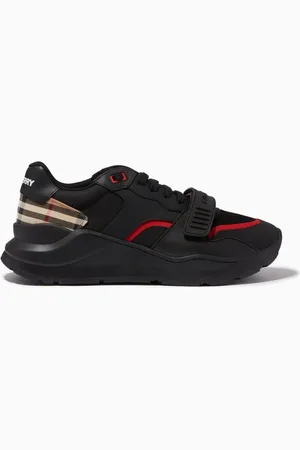 Burberry Ramsey Vintage Check Sneakers in Mesh & Suede