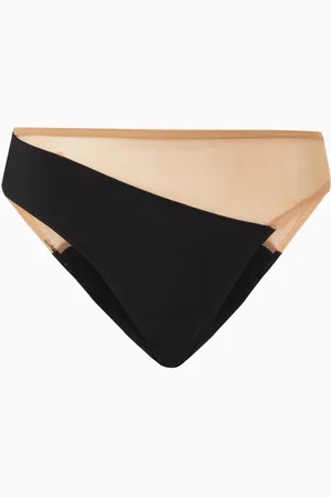 Norma Kamali Snake Mesh Bikini Bottom