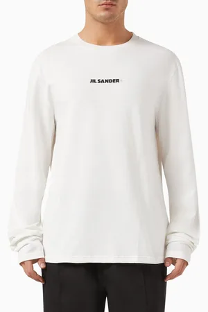 Jil Sander Logo Long-sleeve T-shirt in Cotton-jersey
