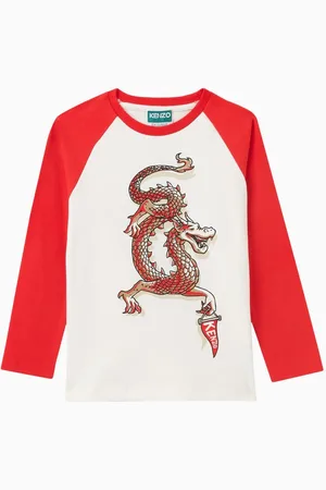 Kenzo Dragon-print Long-sleeve T-shirt