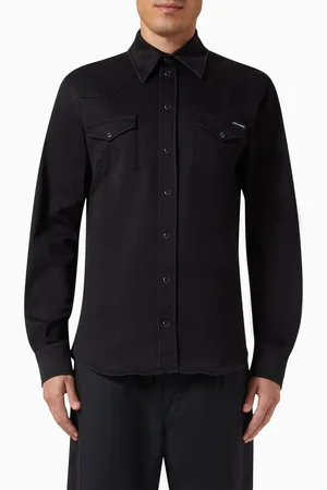 Dolce & Gabbana Slim-fit Shirt in Stretch-denim