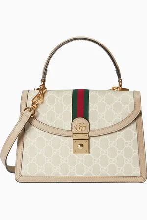 Gucci Ophidia Medium Bag in Supreme Canvas & Calf Leather