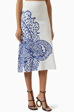 Salvatore Ferragamo Jacquard Skirt in Jersey Viscose