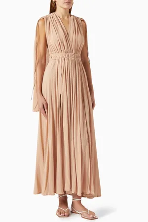 Caravana Chal-Tuni Maxi Dress in Cotton-gauze