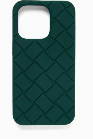 Bottega Veneta IPhone 14 Pro Phone Case in Intreccio Rubber