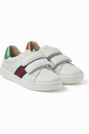 Gucci Web-stripe Sneakers in Leather