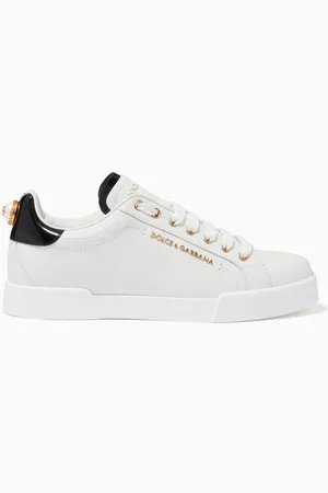 Dolce & Gabbana Portofino Pearl Sneakers in Leather